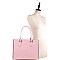 Stud Accent Patent Classy 2-Way Tote MH-QS3305