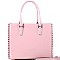 Stud Accent Patent Classy 2-Way Tote MH-QS3305