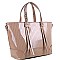 Chain Accent Patent 2-Way Satchel MH-QS3308