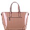 Chain Accent Patent 2-Way Satchel MH-QS3308