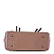Chain Accent Patent 2-Way Satchel MH-QS3308