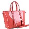 Chain Accent Patent 2-Way Satchel MH-QS3308