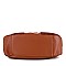 EMBOSSED DETAIL TASSEL ACCENT HOBO