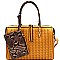 BOSTON SATCHEL AND SNAKE TRIM WRISTLET SET