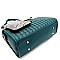 BOSTON SATCHEL AND SNAKE TRIM WRISTLET SET