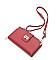 MODERN PLAIN SMOOTH TEXTURED CROSSBODY WALLET