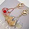 Jem Stone Handbag Shape Charm Keychain