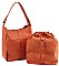 2 IN 1 STYLISH WOVEN SATCHEL WITH LONG STRAP