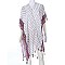 Stylishly Lush Rhombus Print Sleek Kimono