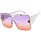 Pack of 12 Oversize single lens sunglasses