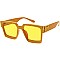 Pack of 12 Unique Gold Detailed Color Block Sunglasses