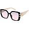 Pack of 12 TEXTURED TEMPLES LINKED HIGH FASHION SUNGLASSES