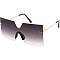 Pack of 12 Stylish Gradient Rimless Shield Sunglasses