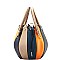 Color Block Ball-Shaped Drawstring 2-Way Satchel