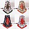 Pack of 12 (pieces) Assorted Classic Design Satin Feel Square Scarves