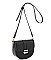 GLAM OVAL SHAPE METAL CROSSBODY BAG