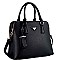 2 COMPARTMENT TRIANGLE LOGO SATCHEL