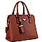 2 COMPARTMENT TRIANGLE LOGO SATCHEL