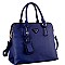 2 COMPARTMENT TRIANGLE LOGO SATCHEL