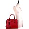 2 COMPARTMENT TRIANGLE LOGO SATCHEL