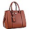 STRUCTURED TRIANGLE LOGO 2 WAY SATCHEL