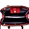 STRUCTURED TRIANGLE LOGO 2 WAY SATCHEL