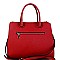 STRUCTURED TRIANGLE LOGO 2 WAY SATCHEL