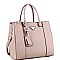 STRUCTURED TRIANGLE LOGO 2 WAY SATCHEL