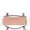 2 in 1 Transparent Clear Tote with Snake Print Cross Body