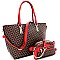 SHOPPER TOTE MONOGRAM CROSS BODY SET