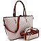 SHOPPER TOTE MONOGRAM CROSS BODY SET