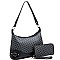 Single Strap Monogram Retro Hobo Wallet SET