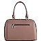 2-Way Crocodile Color Block Patchwork Boston Satchel