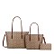 usa 3-in-1 Oval Flower Printed Shopper Set wholesaler