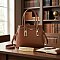 wholesale Triple Compartment Metal Accent Boutique Satchel