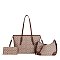 Monogram Tote Handbag Cross-body Wallet Set BROWN