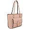 2 IN1 SMOOTH DESIGN TOTE BAG WITH CROSSBODY BAG