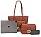2 IN1 SMOOTH DESIGN TOTE BAG WITH CROSSBODY BAG