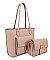 2 IN1 SMOOTH DESIGN TOTE BAG WITH CROSSBODY BAG