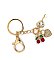 Cherry & Heart Charm Keychain