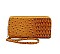 CROCO PATTERN DOUBLE SIDE WALLET WITH HAND STRAP