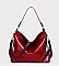 SOFT GLOSSY FASHION HOBO BAG