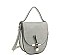 TRENDY PLAIN HANDLE CURVED CROSSBODY BAG
