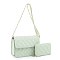mint wholesale Quilted Shoulder Bag / Crossbody Set