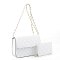 white Quilted Shoulder Bag / Crossbody and wallet