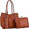 3 IN 1 Jewel-Top Cross Body Tote Set
