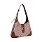 2-in-1 Oval Design Shoulder Bag Wallet Set