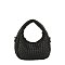 Woven Mini Hobo Shoulder Bag