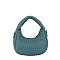 Woven Mini Hobo Shoulder Bag