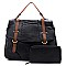 Fashion Laser Cut Flap 2-in-1 Messenger Bag Satchel